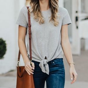 Madewell tie-front top